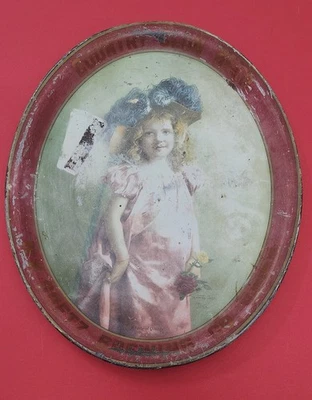 1904 Антикварный Пивной Поднос Country Club St Joseph MO MK Goetz "Леди Качества" - Изображение 1 из 4