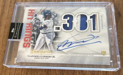 Vladimir Guerrero Jr. 2019 Luminaries Patch Auto, Autograph 15/15 - Image 1 of 2