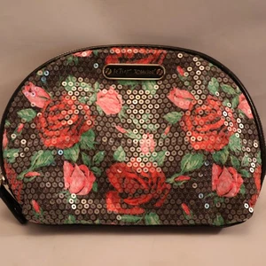 Betsey Johnson Sequined Travel/Cosmetic Bag #2 – Fun - Picture 1 of 7