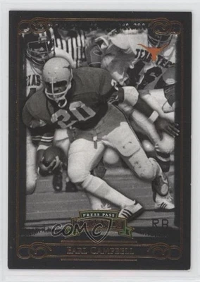 2008 Press Pass Legends Bronze /999 Earl Campbell (Burnt Orange Jersey) #86 HOF - Image 1 of 2