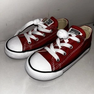 New Converse Red Toddler Shoes Size 8 - Picture 1 of 7