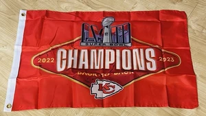 Chiefs Kingdom Super Bowl 58 LVIII Champions Flag Red Friday 2024 McDonalds #11 - Imagen 1 de 3