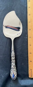 SCHOFIELD  STERLING SILVER FLATWARE   BALTIMORE ROSE PATTERN CHEESE SLICE - Picture 1 of 2