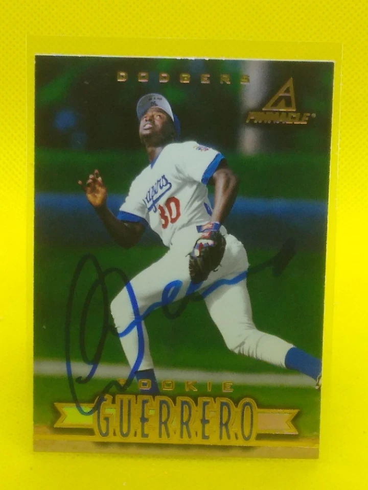 Wilton Guerrero 1997 Pinnacle #168 LA Dodgers (PERSONAL AUTOGRAPH) - Image 1 of 1