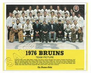 1976 BOSTON BRUINS 8X10 TEAM PHOTO PICTURE - Picture 1 of 1