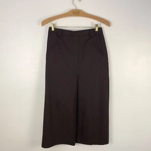 VTG Alpentraum Trachtenmoden Germany Skirt Women's US 14 Chocolate Brown Midi - Picture 1 of 8
