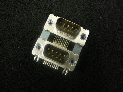 FOXCONN DM10153-70 D-Sub Connector STACKED 9-Contact Male-Male **NEW**  - Image 1 of 3