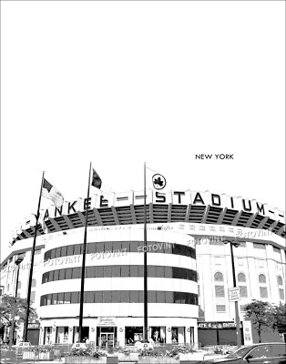 Original YANKEE STADIUM Photo Picture NEW YORK Yankees Skyline 8x10 11x14 16x20 - Image 1 of 4