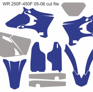 Yamaha Motocross MX vector template WR 250F-450F 2005-2006 cut design file - Picture 1 of 1