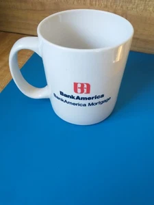 Bank of America Mortgage Logo Mug White Excellent Used Condition Vintage - Picture 1 of 3