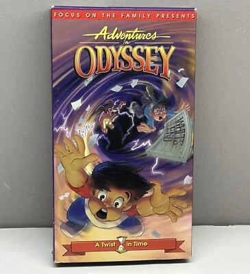 Adventures in Odyssey VHS Video Tape A Twist in Time Family VTG Kids Show GOD  - Image 1 of 4