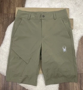 Spyder Men's Centennial Shorts Green Size 28 - Picture 1 of 3