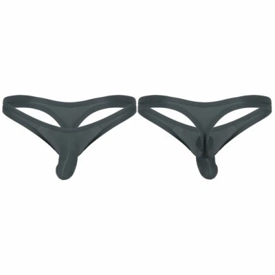 Männer Mini Tanga G String Sexy offenem Schritt mit Penishülle Stretch Unterhose - Bild 1 von 3