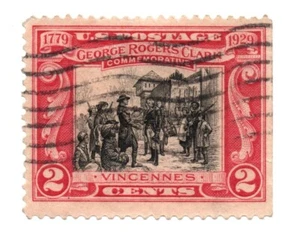 Scott#: 651 - Surrender of Fort Sackville" 2c 1927 Single Stamp Used - Picture 1 of 1