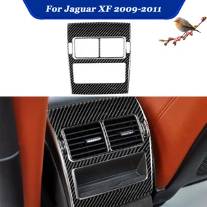 Inner Rear Center Air Vent Cover Sticker Trim For Jaguar XF 09-11 Carbon Fiber - Picture 1 of 6
