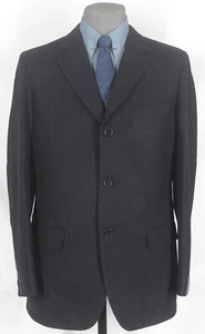 BEAUTIMUS_NWT GIANLUCA BY ISAIA WOOL-CASHMERE_BLACK-SAPHIRE_SPORT COAT 42R 12310 - Picture 1 of 4