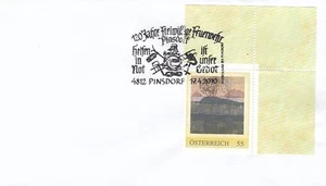 Österreich  PM   Gemälde  Berg  Beleg - Picture 1 of 1