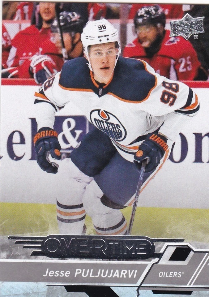 JESSE PULJUJARVI 2018-19 18-19 UPPER DECK WAVE 1 OVERTIME BASE #22 OILERS - Image 1 of 1