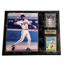 Chipper Jones Atlanta Braves Autographed Picture Plaque With 1997 Legacy & 1997