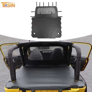 Cubierta aislante tapa blanda caja trasera maletero trasero para Jeep Wrangler TJ 1997-06 negra - Imagen 1 de 8