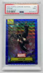 2024 Topps Chrome Marvel Venom Blue Wave Refractor #/150 #62 PSA 9 - Picture 1 of 2