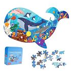 Chifafortoo 108-teiliges Walpuzzle für Kinder 4-10, Meerestier Wal
