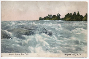 Rapids Above the Falls Niagara Falls NY Scenic New York Undivided Back Postcard - Picture 1 of 12