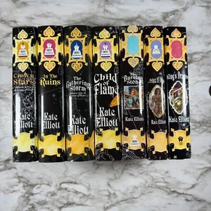 Crown Of Stars By Kate Elliot 1-7 Lot Hardcover 1997 Fantasy Novels Vintage - Foto 1 di 9