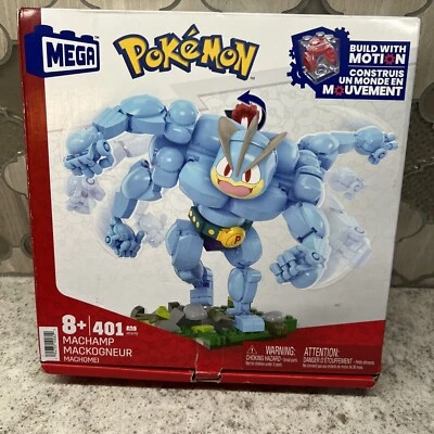 MEGA HTH70 Pokemon Machamp Building Toy Kit (401 Pieces) with 1 Poseable Figure - Image 1 of 3