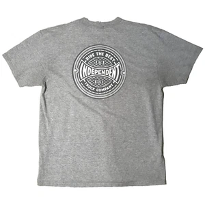 Independent T-Shirt Y2K Gray XL Skateboard Tee Vintage - Picture 1 of 3