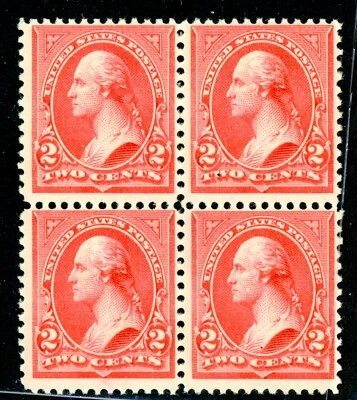USA #252a MINT BLOCK OF 4 TYPE III - THREE NH MINT NH  - Image 1 of 2