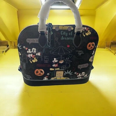 Bolso de mano Disney Dooney & Bourke Nueva York con cremallera Mickey Minnie Mouse NY Foto 1 de 4