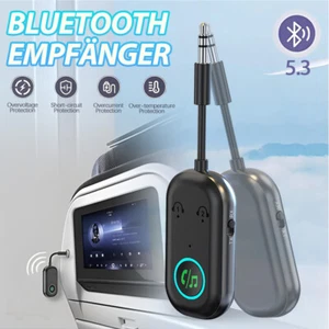 Bluetooth5.3 Sender Klinke Adapter 2in1 Transmitter Receiver Splitter Audio - Bild 1 von 24