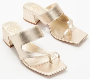 Sandalias para mujer Vince Camuto con tacón de bloque de cuero $109 TINI {&} - Imagen 1 de 3