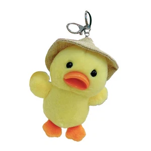 Portachiavi anatra peluche carino fine fattura morbido peluche anatra portachiavi pendente AP9 - Foto 1 di 14