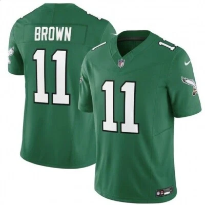 A.J. Nike Vapor F.U.S.E. Marrón Kelly Verde Philadelphia Eagles Jersey limitado Foto 1 de 4