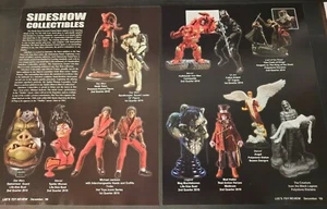 SIDESHOW COLLECTIBLES Marvel/LOTR 2x Preview Pages ~ Magazine PRINT AD 2009 - Picture 1 of 1