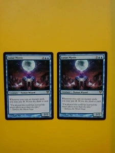 MTG Card. Lunar Mystic x2 Avacyn restored Rare wizard - Picture 1 of 3