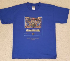 KING TUT EGYPT GOLDEN AGE OF THE PHARAOHS 2005 YOUTH LARGE Blue Gildan T-SHIRT - Picture 1 of 2