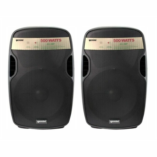 Gemini AS-08P Diffusore Amplificato - Nero