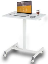 Mobile Laptop Standing Desk Adjustable Height Desk Stand Up Desk Small Rollin...