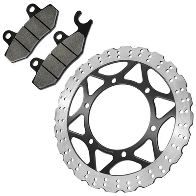 Front Brake Disc Rotor W/ Pad For Kawasaki Ninja 250R EX250J 2008 2009 2010-2012 Foto 1 de 4