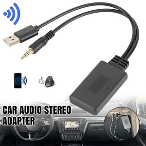 Drahtloser Bluetooth 5.0 Auto Audio Stereo Musik Empfänger Adapter 3,5 mm AUX MP3 NEU - Bild 1 von 12