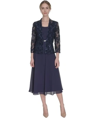 Jessica Howard Women's Soutache Jacket - Navy - 14 - Image 1 of 2