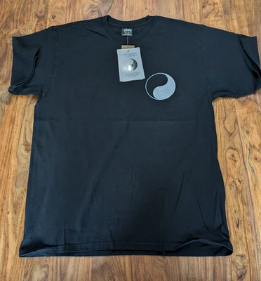 Stussy x Our Legacy Work Shop Yin Yang Pigment Dyed Tee 'Black' - Image 1 of 4