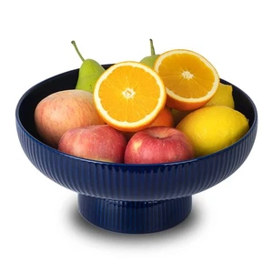 Frutero de cerámica con orificios de drenaje, cesta de fruta grande de 10" con multifunción... - Imagen 1 de 8