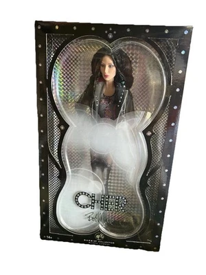 Muñeca Barbie Coleccionista Mattel Cher Bob Mackie 2007 Etiqueta Negra Como Nueva en Caja Foto 1 de 3