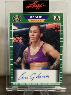 2021 Leaf Pro Set Cris Cyborg Autograph /4 Leaf Sealed - Image 1 of 2