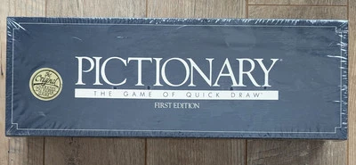 Vintage Pictionary First Edition Board Game 1985 *NEW FACTORY SEALED* - Image 1 of 4