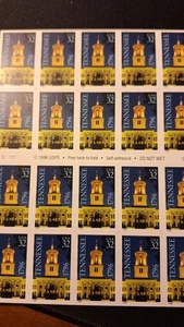Scott #3071A, M/F/NH, Tennessee, Book pane of 20, 32 cent serpentine cut stamps - Picture 1 of 2